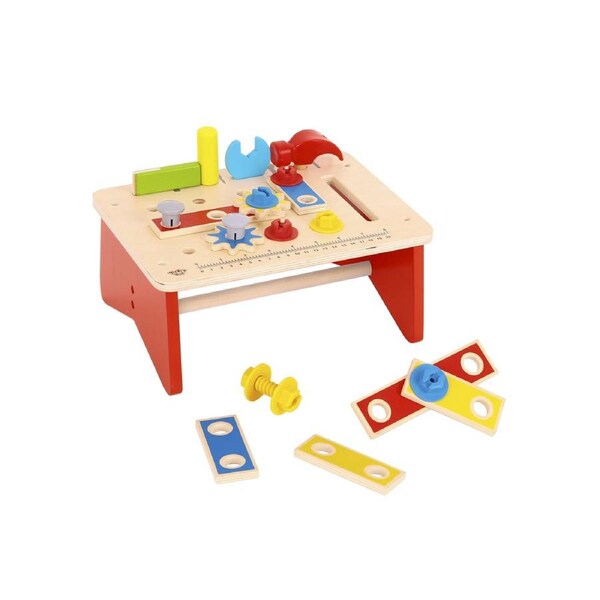 Tooky Toy Pretend Play Toy Construction Tools Work Bench, Eleganter TL722
