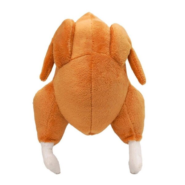 Plush Roast Chicken Dog Toy Squeaky Sound Stuffed Interactive Pet Plaything