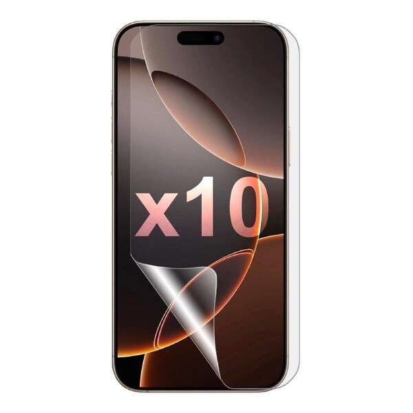 10 Pack Soft PET Film Screen Protector Guard for Apple iPhone 16 PRO MAX Bulk