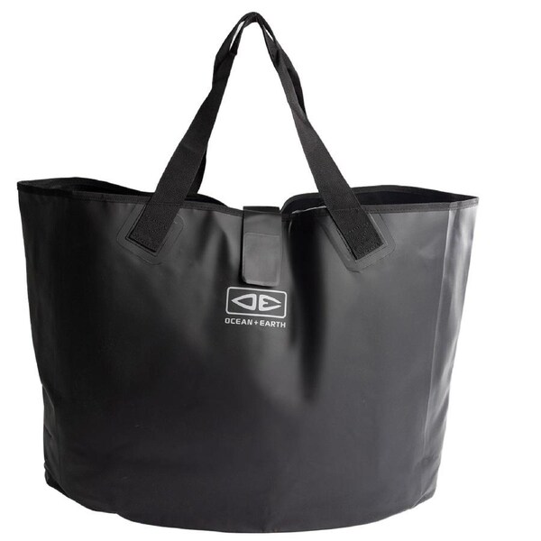 Ocean & Earth 80 L Waterproof Beach Tote Bag Black PVC Large