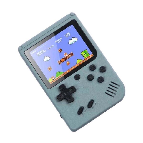 Catzon Mini Handheld Game Console with 500 Games Support TV Output Kids Gift-Grey