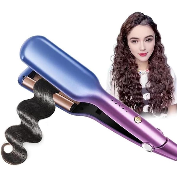 Wave Curling Iron-25mm,3 Barrels Wave Hair Curler-5 Temperature Adjustable Temperature,Hair Curling Wand