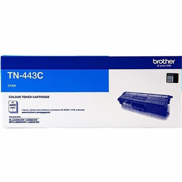 Brother TN443 Cyan High Yield Ink Toner Cartridge TN-443C Genuine Original