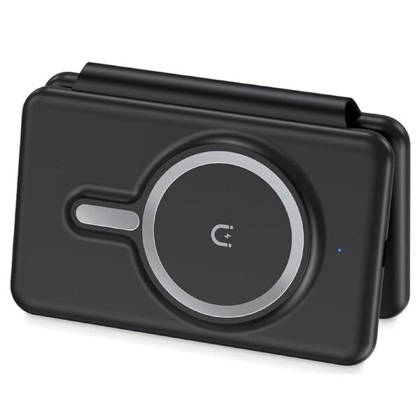 3 in 1 Foldable Fast Magnetic Wireless Charger for iPhone Apple Watch & Airpods Black