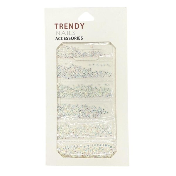 Trendy Nail Art Rhinestone Diamond Crystal AB Gold Non Hotfix Pack of 6 - 144pcs