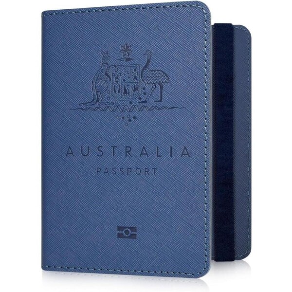 YAVIV RFID Passport Holder for Women and Men, Premium Leather Travel Passport Wallet RFID Blocking Passport Cover