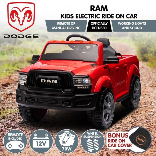 Kahuna Dodge RAM Electric Ride On Car in Red