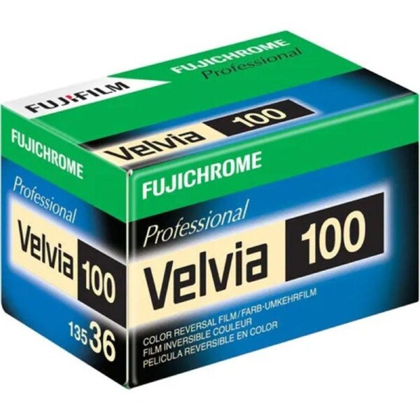FUJIFILM Fujichrome Velvia 100 135/36 Film (Single Roll)