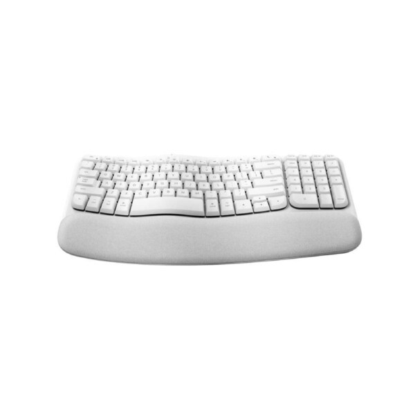 Logitech Wave Keys for Mac Wireless Ergonomic Keyboard (Off White)