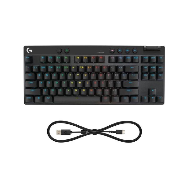 Logitech G PRO X TKL RAPID Gaming Keyboard (Magnetic Switches) (Black)