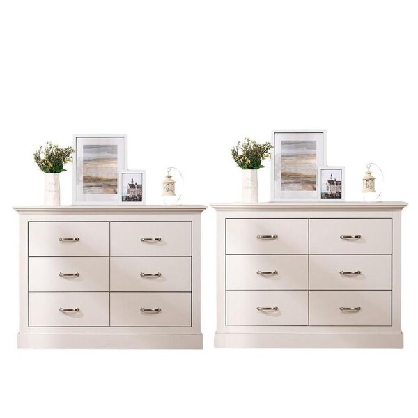 Ashford White 12 Chest of Drawers - Elegant Bundle Dressers for Stylish Bedroom Storage