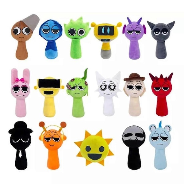 Sprunki Plush,Sprunki Game Plush,Wenda Sprunki,Sprunki Gray,for Kids