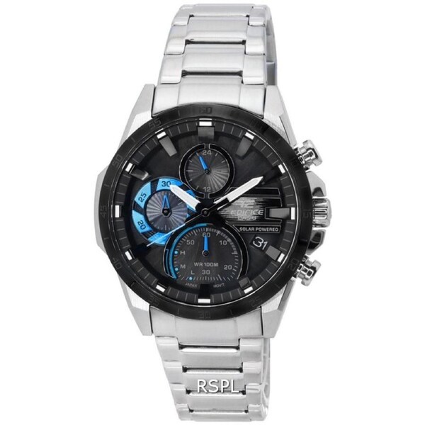 Casio EDIFICE Chronograph Stopwatch Analog Solar EQS-940DB-1B 100M Mens Watch