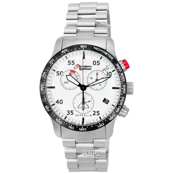 Zeppelin Eurofighter Typhoon Chronograph Tachymeter Luminous Dial Mens Watch