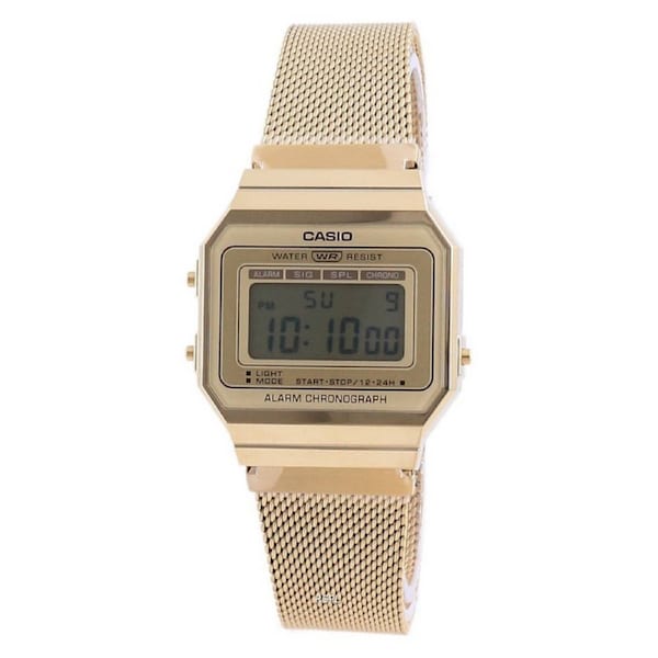 Casio Vintage Gold Tone Stainless Steel Digital A700WMG-9A Unisex Watch