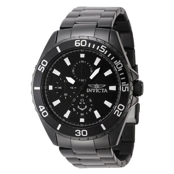 Invicta Ocean Voyage Chronograph Stainless Steel Black Dial INV46284 Mens Watch
