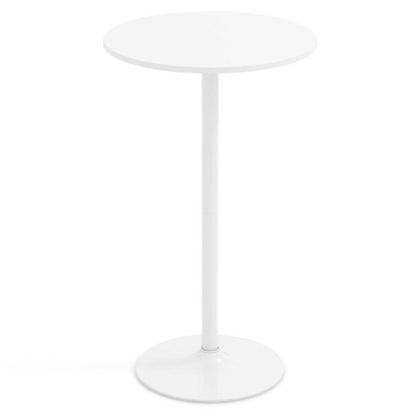 Costway 101.5/56cm Convertible Bar Table High Top Round Coffee Table Cocktail Table Bistro Pub Cafe Dining Side Table