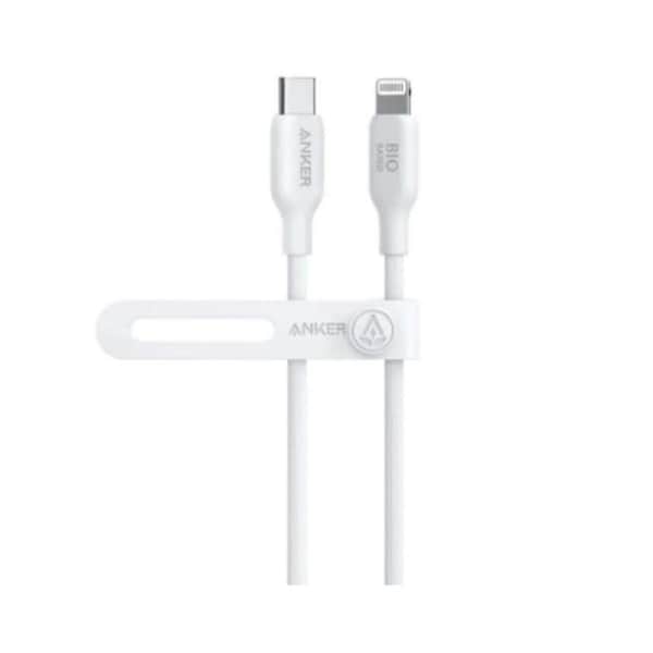 Anker 541 USB-C to Lightning Cable Bio-Based 3ft White [A80A1021]