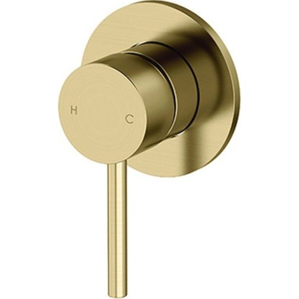 Arcisan AX16300.BB Axus Pin Shower or Bath Cylinder Mixer with Brushed Brass PVD