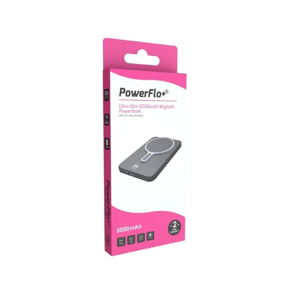 PowerFlo+ MagSafe 5000mah Powerbank - 20w PD
