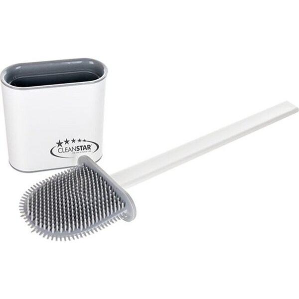Cleanstar Flexible Silicone Toilet/Bathroom Multi-Purpose Cleaning Brush 36cm