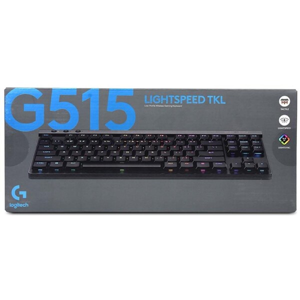 Logitech G515 Lightspeed TKL Wireless Gaming Keyboard - Black English Tactile (920-012580)