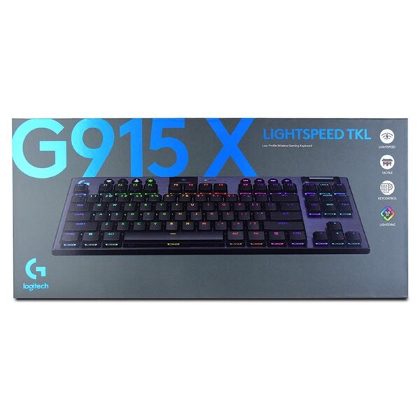 Logitech G915 X Lightspeed TKL Wireless Gaming Keyboard - Black English Tactile (920-012726)