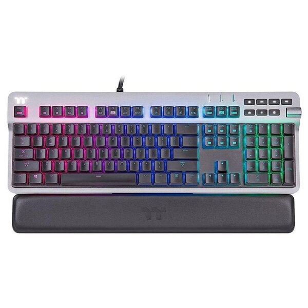 Thermaltake ARGENT K6 RGB Low Profile Wired Mechanical Gaming Keyboard - Cherry MX Speed Silver (GKB-KB6-LSSRUS-01)
