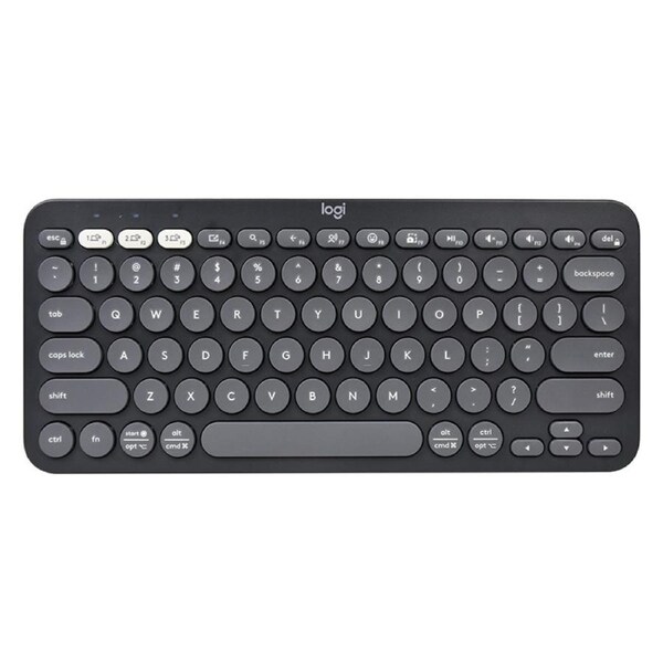Logitech Pebble Keys 2 K380S Slim Bluetooth Wireless Keyboard - Tonal Graphite (920-011753)