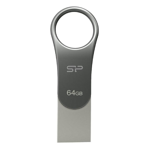 Silicon Power 64GB OTG C80 USB Type C Flash Drive Water / Dust / Vibration-Proof