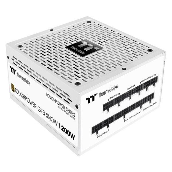 Thermaltake 1200W Toughpower GF3 80+ Gold Gen 5 Fully Modular ATX 3.0 Power Supply - Snow (PS-TPD-1200FNFAGA-N)