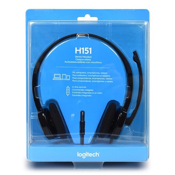 Logitech H151 Headset - Black (981-000587)