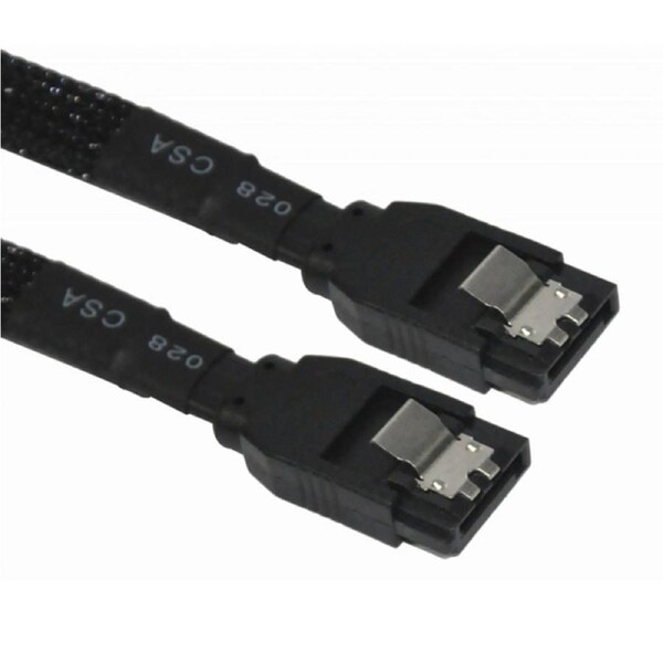 Astrotek SATA 3.0 7 pins Straight to 7 pins Straight Data Black Cable - 30cm