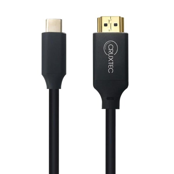 Cruxtec CH4K-02-BK USB-C Male to HDMI 2.0 Male Cable 2m