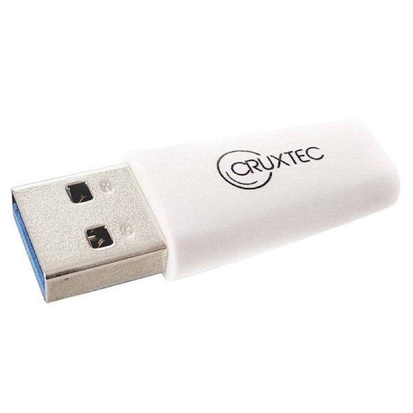 Cruxtec USB 3.0 USB-A Male to USB-C Female USB Adapter - White (ATC5G-WH)