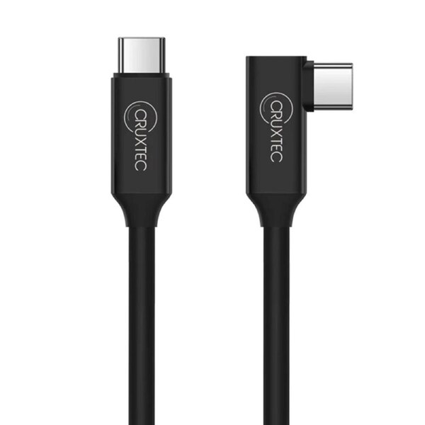 Cruxtec VCC-03-BK 3m USB-C to USB-C 90 degree angle VR Cable