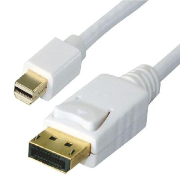 Astrotek Mini DisplayPort DP to DisplayPort DP Male to Male White Converter Cable - 1m