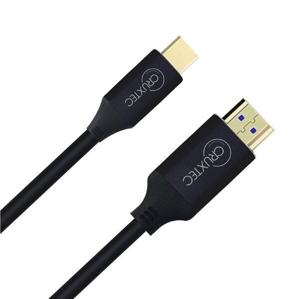 Cruxtec MDH-02-BK Mini Display Port Male to HDMI Male Cable 2m Black