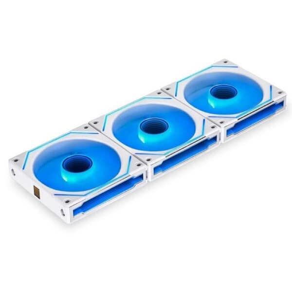 Lian Li SL120-1 120mm Uni Fan Infinity ARGB PWM White Fan with Controller - 3 Pack