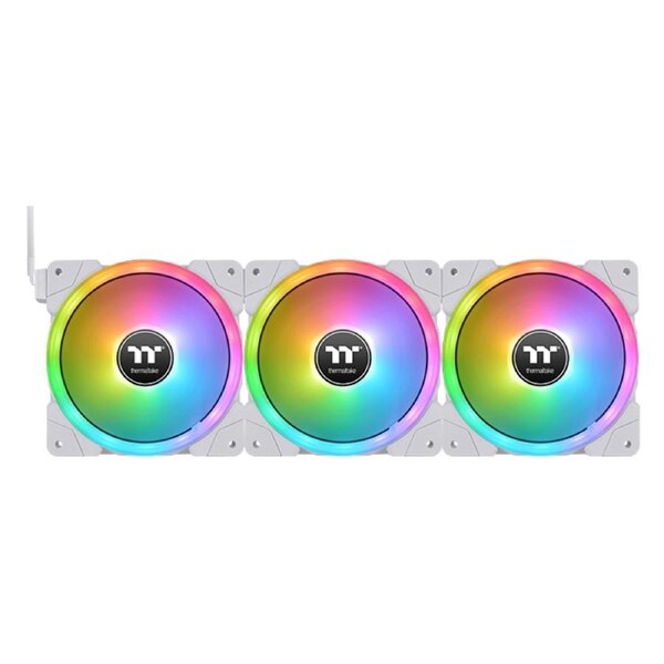 Thermaltake SWAFAN EX14 140mm RGB PWM Magnetic Cooling Fan 3 Pack - White (CL-F162-PL14SW-A)