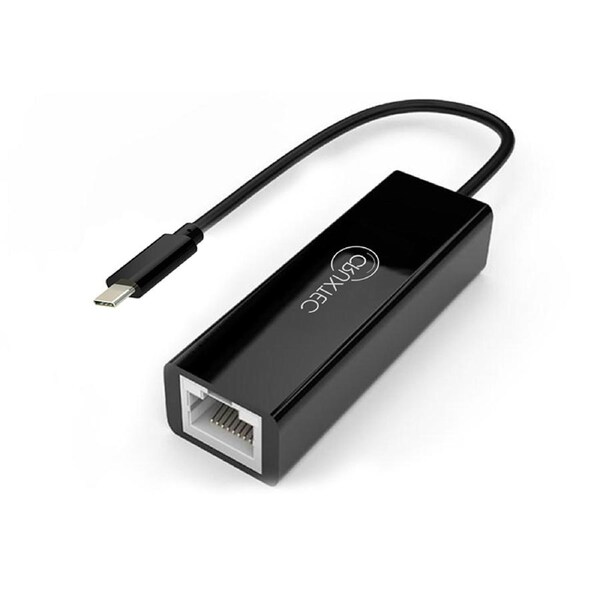 Cruxtec CTRU3-BK USB-C to RJ45 Gigabit Ethernet Network Adapter (CTRU3-BK)