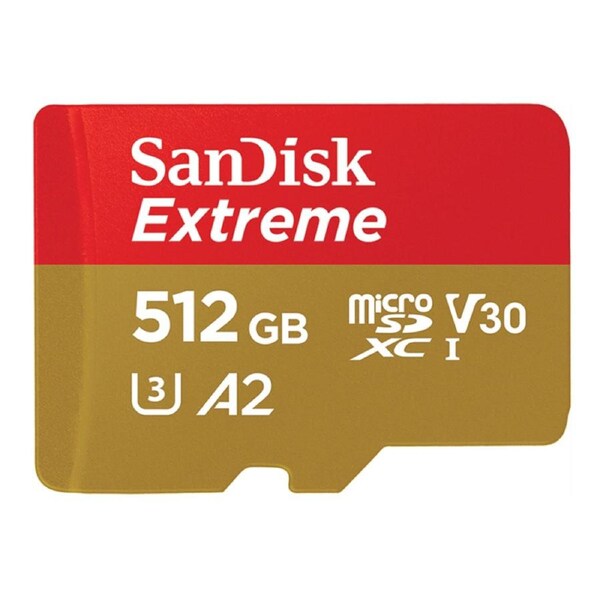 SanDisk 512GB 4K UHS-I U3 C30 V30 130MB/s MicroSDXC Card (SDSQXAV-512G-GN6MA)