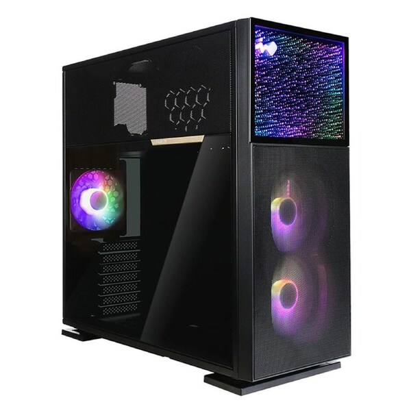 InWin N515 RGB Mid Tower E-ATX Case - Black (N515BLK-3AL120)