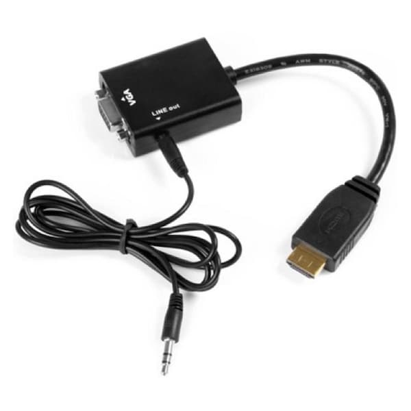 8Ware HDMI to VGA 19-pin to 15-pin Male to Female Converter