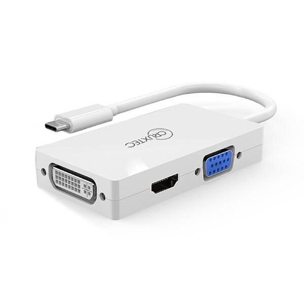 Cruxtec USB-C to HDMI / DVI / VGA Cable Adapter with MST
