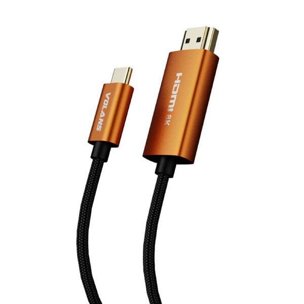 Volans Braided Ultra 8K USB-C to HDMI 2.1 Cable - 2m (VL-CH82)