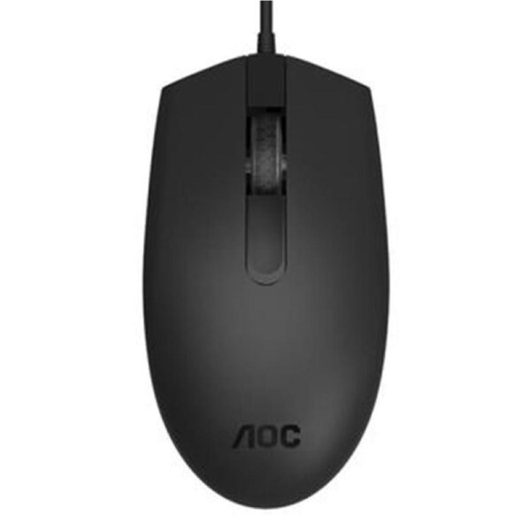 AOC MS100 Wired USB Mouse - Black (MO-MS100B)