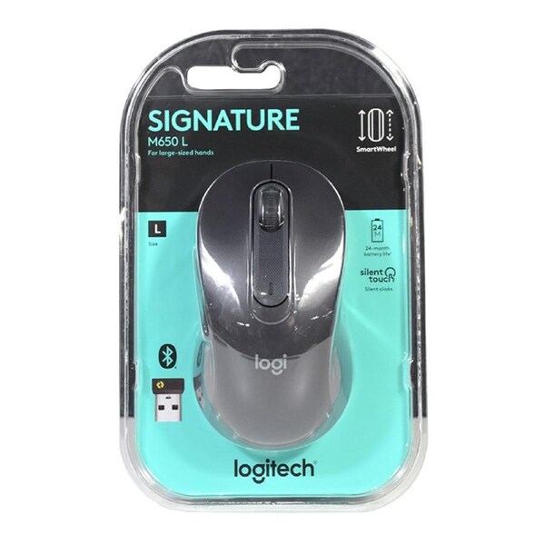 Logitech Signature M650 L Wireless Mouse - Graphite (910-006247)