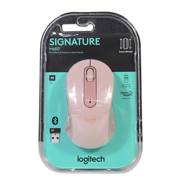 Logitech Signature M650 Wireless Mouse Rose (910-006263)