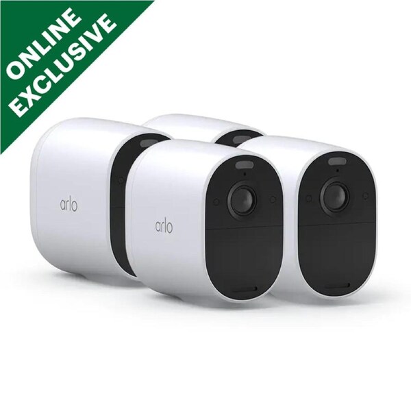 Arlo Essential Indoor/Outdoor Full HD Network Camera - 4 Pack (VMC2430-100AUS)